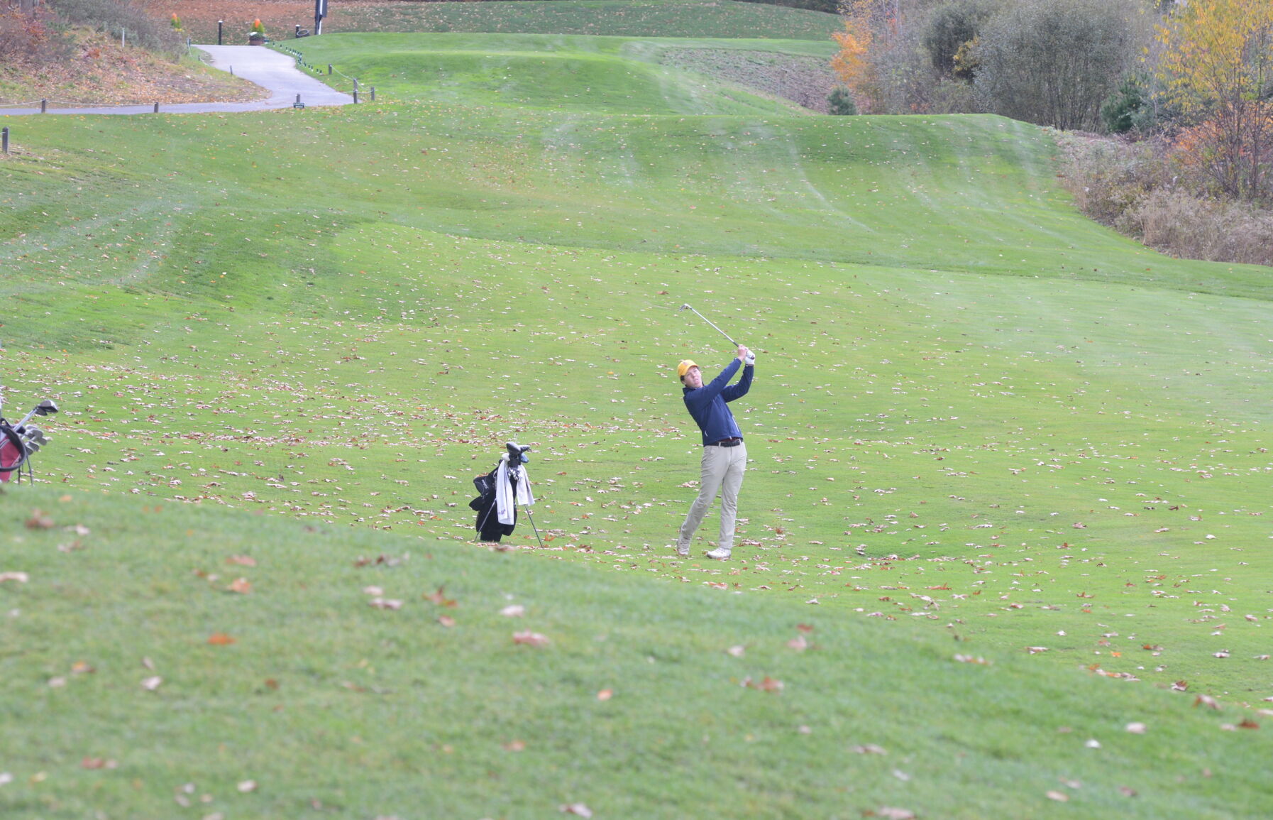 Max DiGrigoli drives the ball.